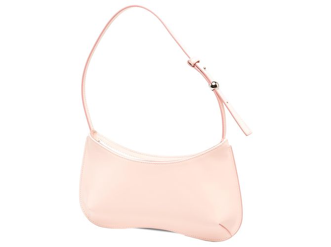 Borsa a tracolla Le Bisou Jacquemus in pelle di vitello liscia rosa - vista 2