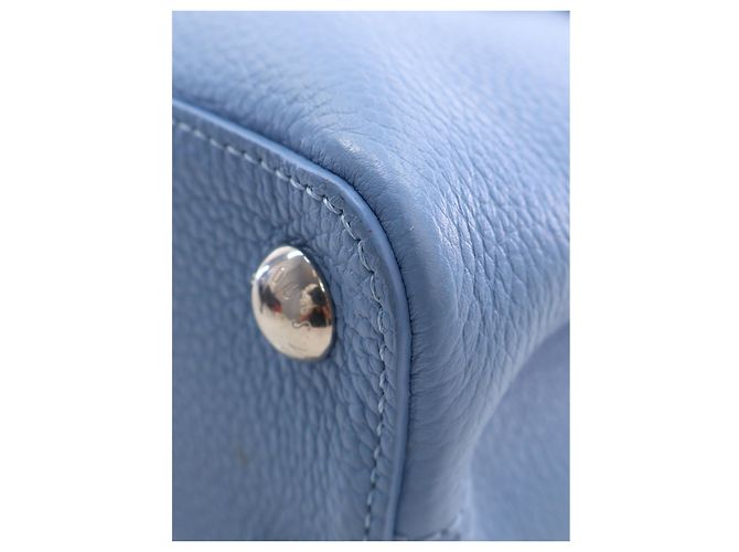 Louis Vuitton Blue Taurillon Studded Capucines BB - Ansicht 10