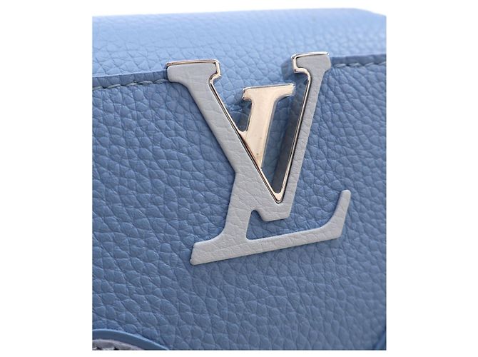 Louis Vuitton Blue Taurillon Studded Capucines BB - Ansicht 4
