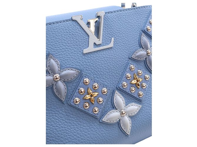 Louis Vuitton Blue Taurillon Studded Capucines BB - Ansicht 7