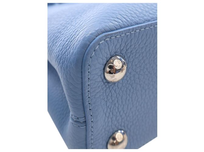 Louis Vuitton Blue Taurillon Studded Capucines BB - Ansicht 9