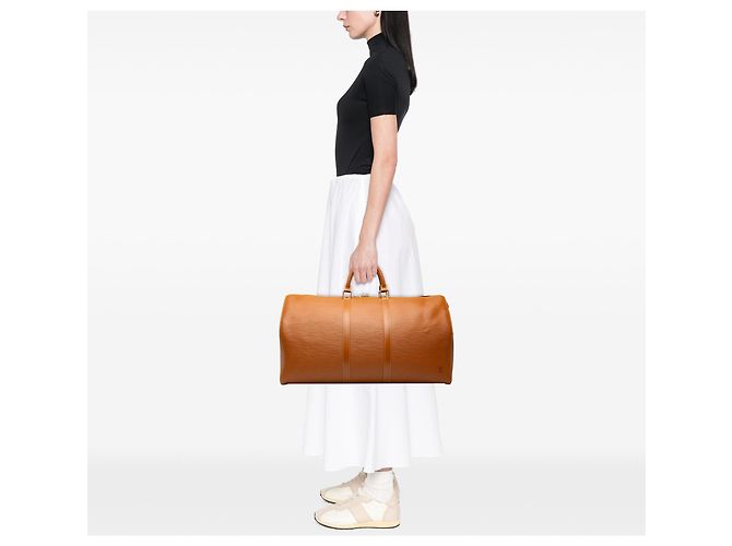 Louis Vuitton Brown Epi Keepall 55 - vista 6