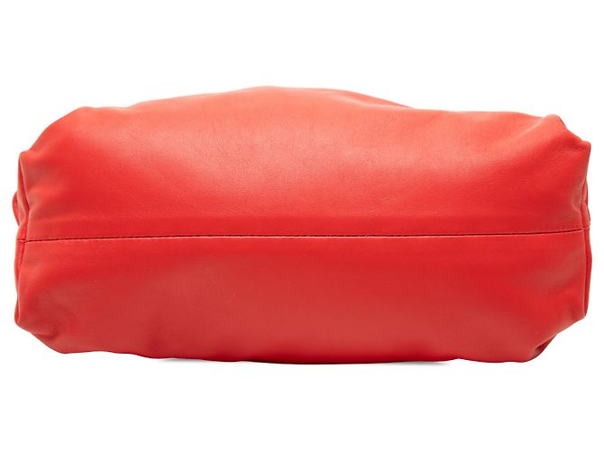 Bottega Veneta Pouch in nappa rossa con catena - vista 3