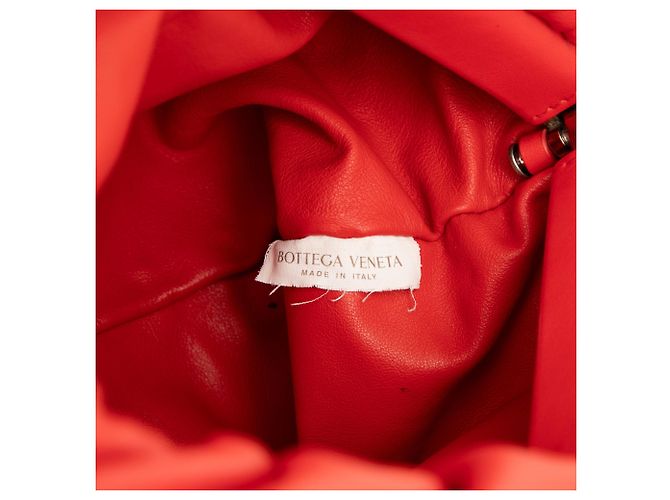 Bottega Veneta Pouch in nappa rossa con catena - vista 5