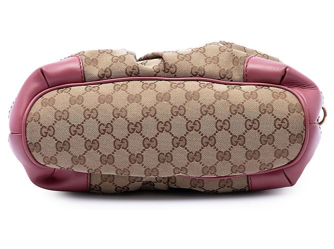 Borsa Gucci Beige GG Canvas Sukey Satchel - vista 3