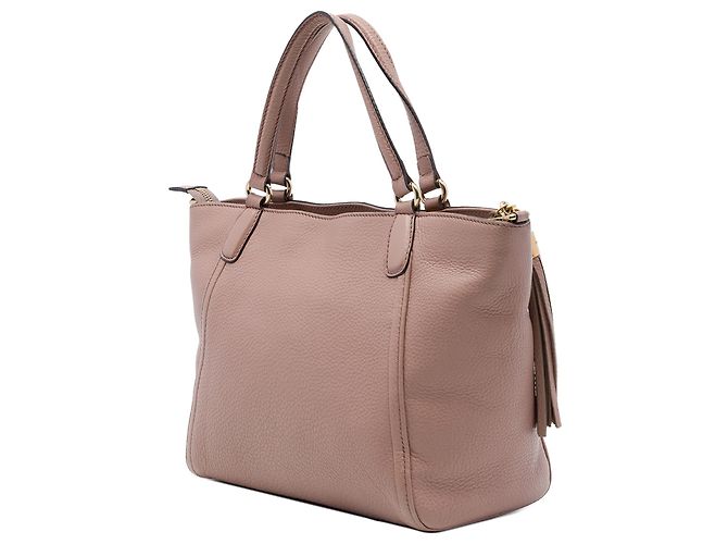 Borsa Gucci Soho Cellarius in pelle di vitello marrone - vista 2