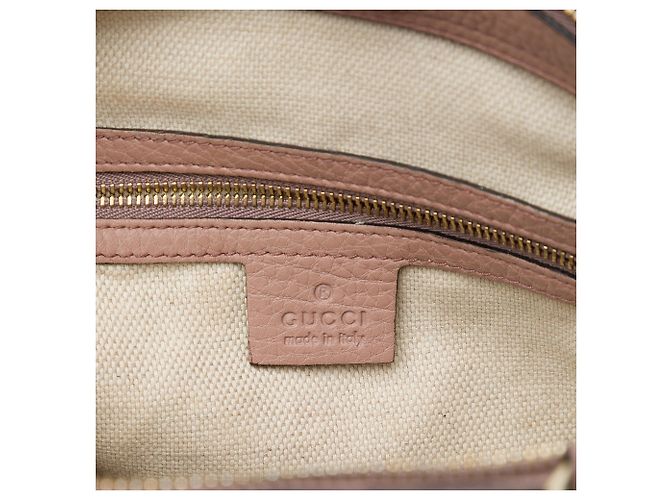 Borsa Gucci Soho Cellarius in pelle di vitello marrone - vista 5