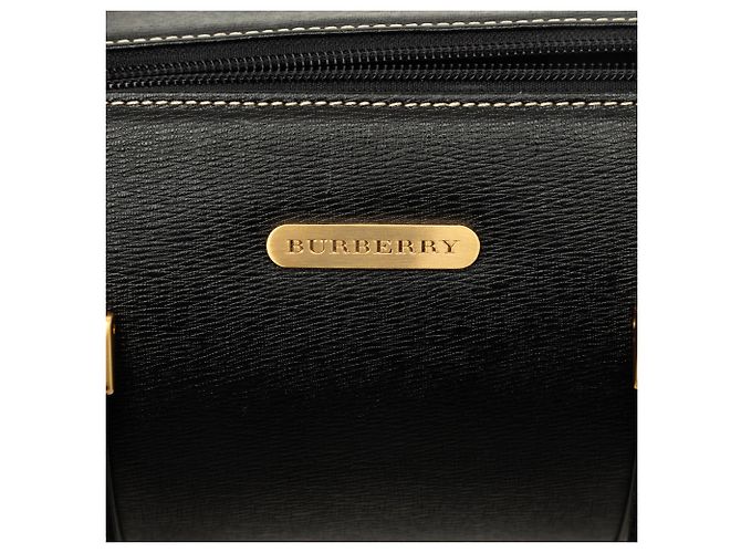 Borsa a mano Burberry in pelle nera - vista 5