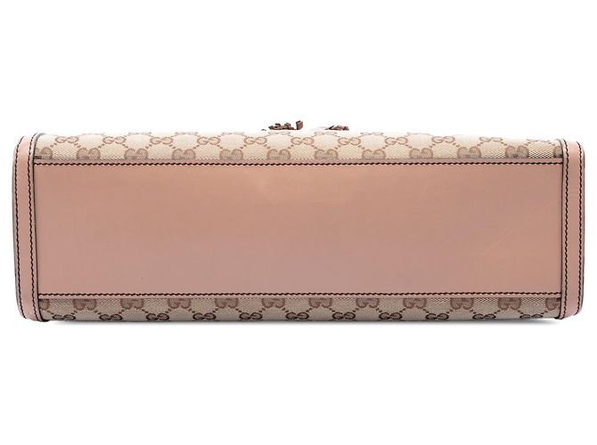 Borsa a tracolla Gucci Emily Large in tela GG beige - vista 3