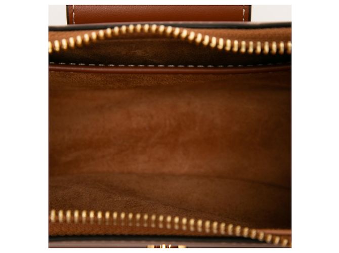 Céline Celine Ava Triomphe Schultertasche aus glattem Kalbsleder, Brown Medium - Ansicht 4