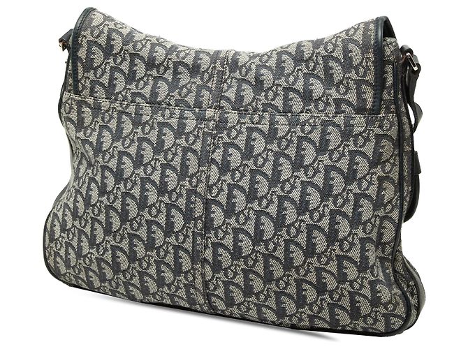 Bolsa Messenger Dior Blue Diorissimo Trotter Canvas - vista 2