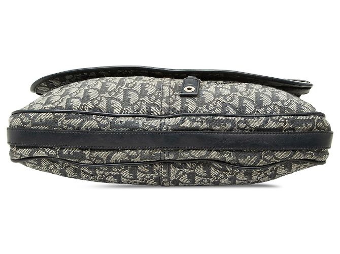 Bolsa Messenger Dior Blue Diorissimo Trotter Canvas - vista 3