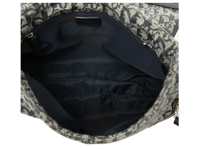 Bolsa Messenger Dior Blue Diorissimo Trotter Canvas - vista 4