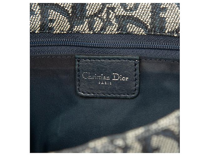 Bolsa Messenger Dior Blue Diorissimo Trotter Canvas - vista 5
