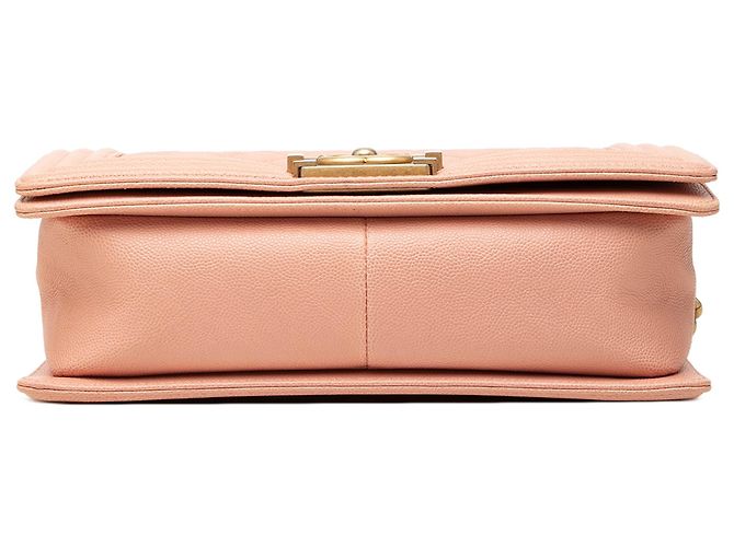 Chanel Pink Old Medium Quilted Caviar Boy Flap - vista 3