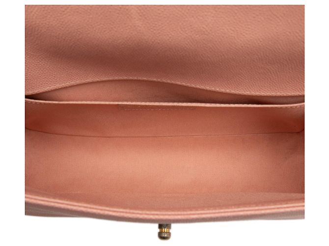 Chanel Pink Old Medium Quilted Caviar Boy Flap - vista 4