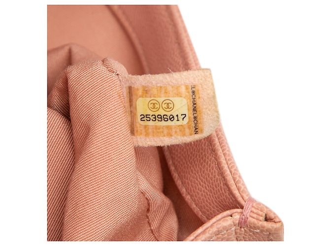 Chanel Pink Old Medium Quilted Caviar Boy Flap - vista 6
