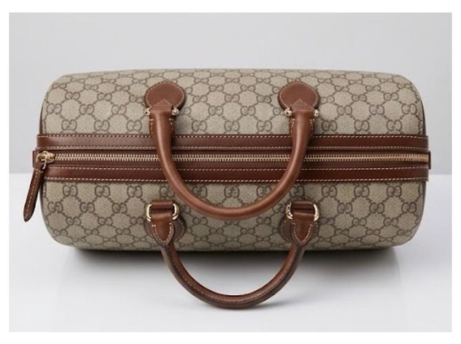 Gucci Borsa a mano in tela monogram marrone - vista 2