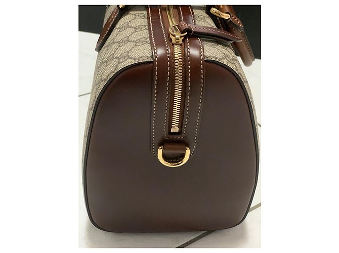 Gucci Borsa a mano in tela monogram marrone - vista 8