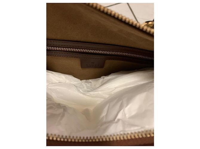 Gucci Borsa a mano in tela monogram marrone - vista 9