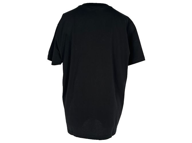 T-shirt a maniche corte Givenchy con logo in cristalli in cotone nero - vista 3