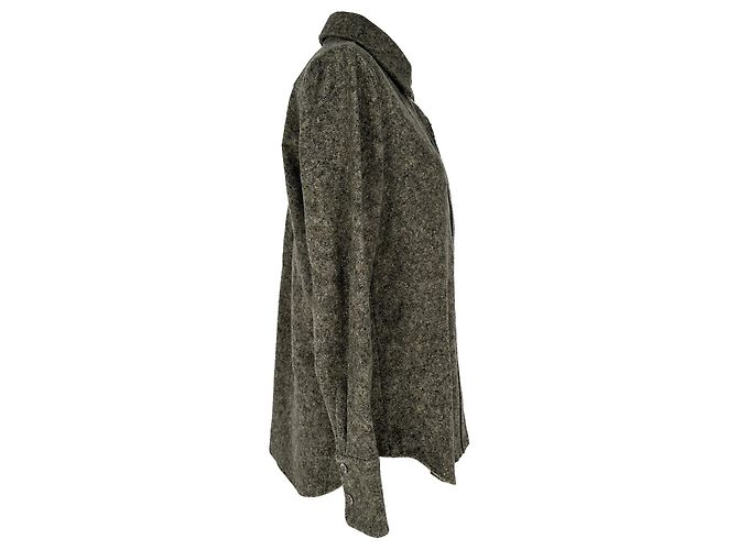 Camisa de tweed Chloé en lana gris - vista 2