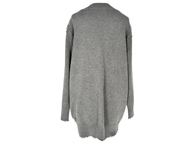 Alexander Wang Alexander Wand Oversized Sweatshirt in Grey Cotton - view 3