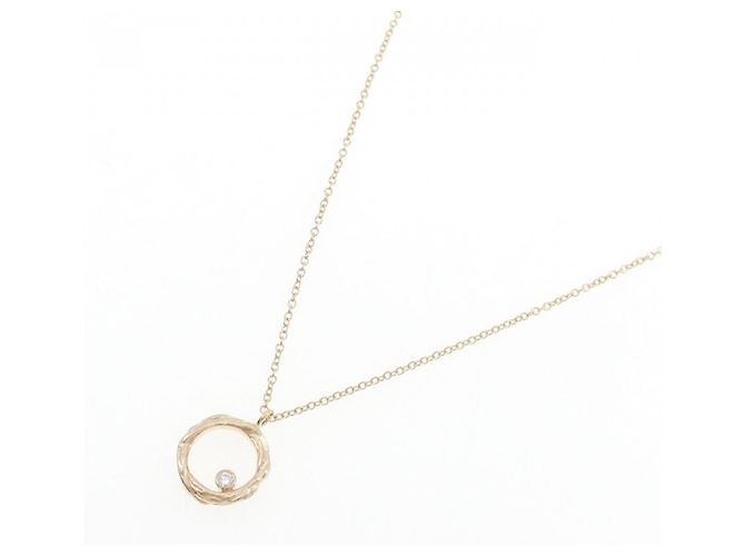 Autre Marque Collar de oro amarillo de 14K y diamantes - vista 2