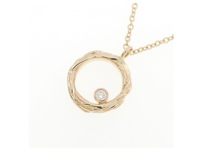 Autre Marque Collar de oro amarillo de 14K y diamantes - vista 3