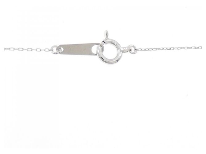 Autre Marque Collana in oro bianco K10 e diamanti - vista 5