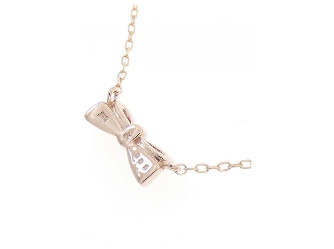 Autre Marque Collana Kumikyoku K10 Pink Gold Diamond - vista 4