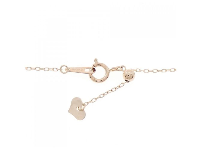 Autre Marque Collana Kumikyoku K10 Pink Gold Diamond - vista 5