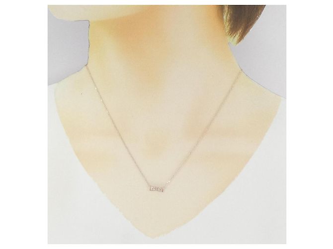 Autre Marque Collana Kumikyoku K10 Pink Gold Diamond - vista 6