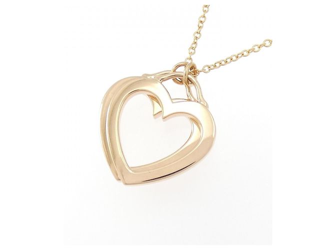 Tiffany & Co Collar Tiffany Sentimental Double Heart en oro rosa 750 - vista 3