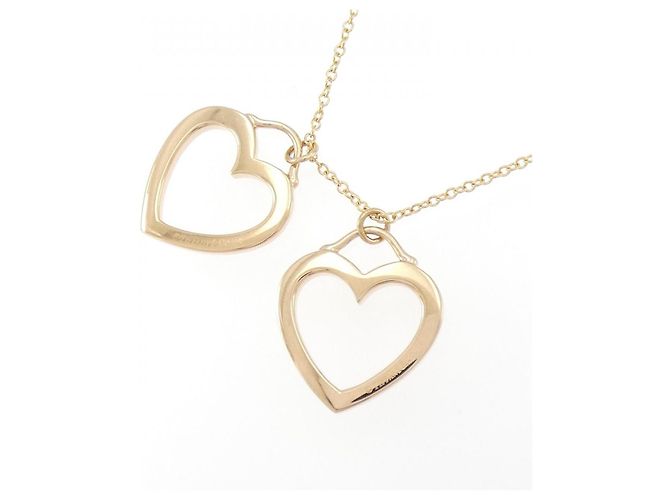 Tiffany & Co Collar Tiffany Sentimental Double Heart en oro rosa 750 - vista 4
