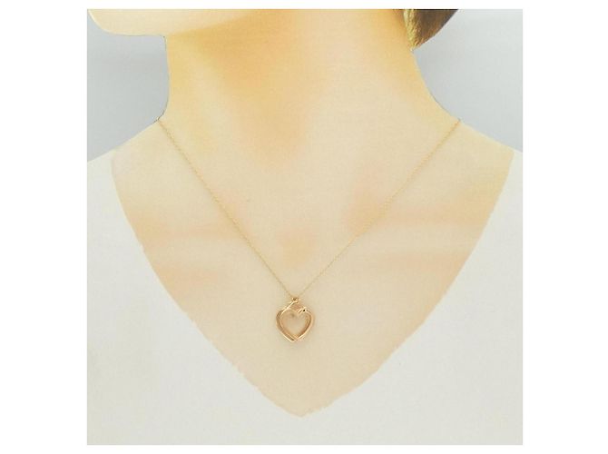 Tiffany & Co Collar Tiffany Sentimental Double Heart en oro rosa 750 - vista 6