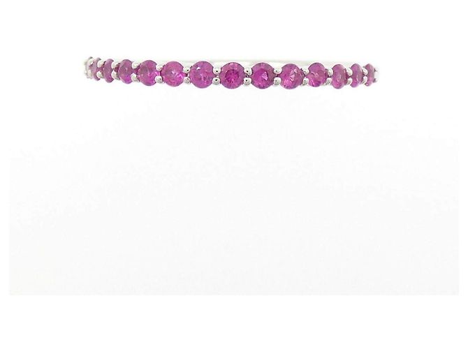 Autre Marque Gstv Platinum Ruby Ring - view 2