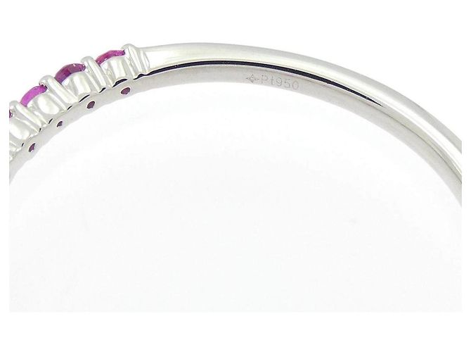 Autre Marque Gstv Platinum Ruby Ring - view 4