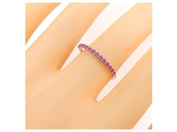 Autre Marque Gstv Platinum Ruby Ring - view 5