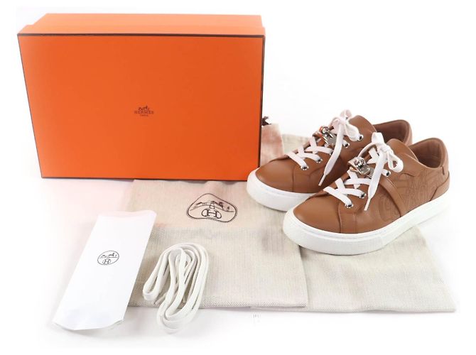 Hermès Baskets Hermes Day Kelly Leather - vue 2