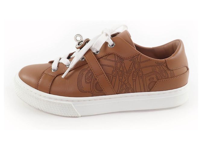 Hermès Baskets Hermes Day Kelly Leather - vue 5