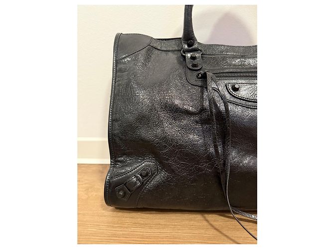 Balenciaga Le City Large Schwarze Handtasche mit Schulterriemen - Ansicht 3