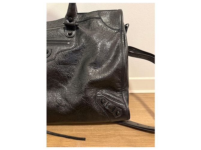 Balenciaga Le City Large Schwarze Handtasche mit Schulterriemen - Ansicht 4