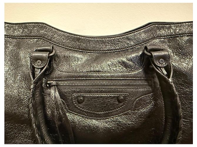 Balenciaga Le City Large Schwarze Handtasche mit Schulterriemen - Ansicht 5