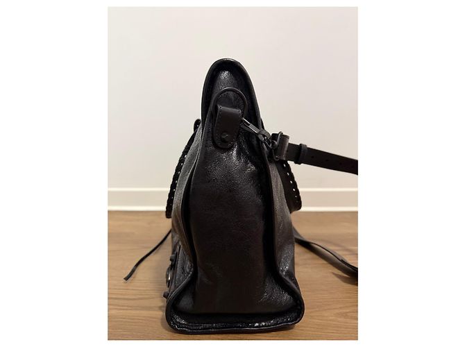 Balenciaga Le City Large Schwarze Handtasche mit Schulterriemen - Ansicht 7