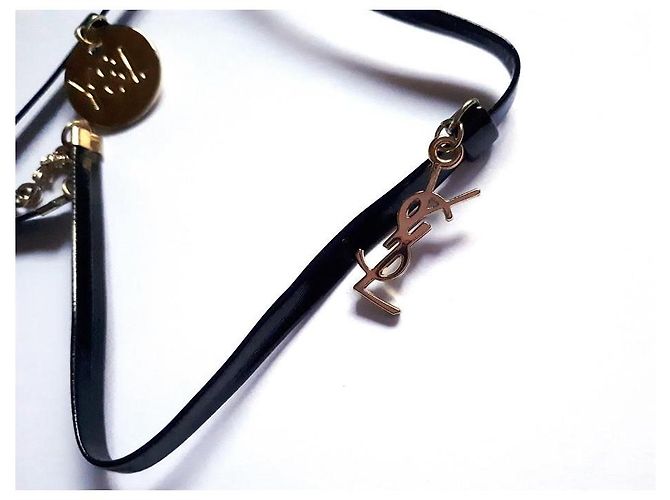 Autre Marque Bracciale Saint Laurent con ciondolo YSL - vista 4