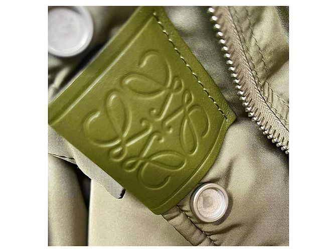 Loewe Chaqueta Acolchada Larga - Verde Caqui - vista 14