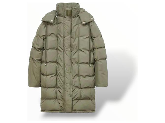 Loewe Chaqueta Acolchada Larga - Verde Caqui - vista 3