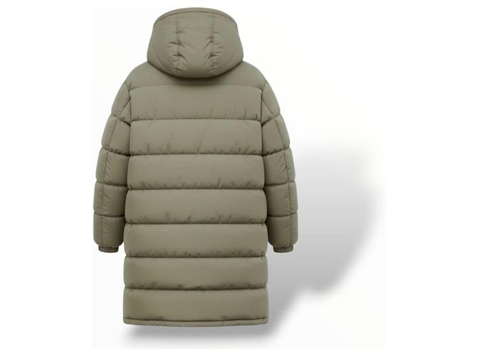 Loewe Chaqueta Acolchada Larga - Verde Caqui - vista 4