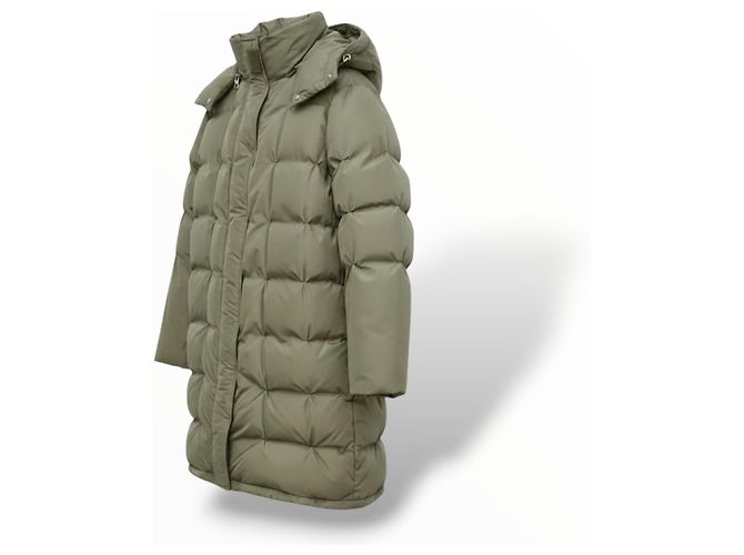 Loewe Chaqueta Acolchada Larga - Verde Caqui - vista 5